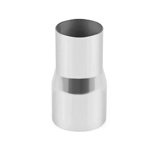 Exhaust Pipe Adapter Connector Reducer 2 inch ID to 2.5 inch 2 1/2 inch OD,Universal Exhaust Pipe Adapter 3.1 inch Overall Length Reducer Mild Stainless Steel 2 Inch to 2.5 Inch 51-63mm