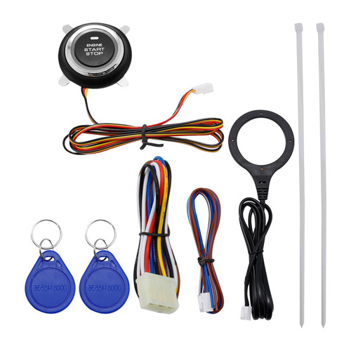12V Car Ignition Switch RFID Engine Start Push Button Keyless Entry Starter Kits Push Start Ignition Kit