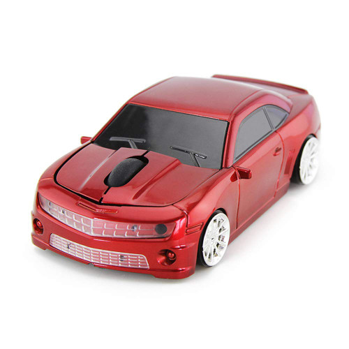 Aikchi Wireless Car Mouse 3D Optical Mice, Ergonomic Design Computer Mouse, Desktop Laptop PC Mouse for XFL (Red)