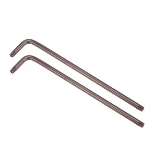 uxcell T40 Anti Tamper Proof Torx Star Key Bit Wrench, L-Shape 7.48-inch Long Arm, S2 Steel 2 Pcs