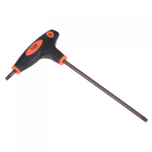 uxcell T25 Anti Tamper Proof Torx Key T-Handle Dual End Wrench, S2 Steel