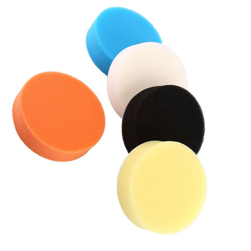5Pcs 3 4 5 6 7 Sponge Polishing Buffing Waxing Pad Kit Tool for Car Polisher Buffer(3 Inches) Polisher Buffer Pads (3in)