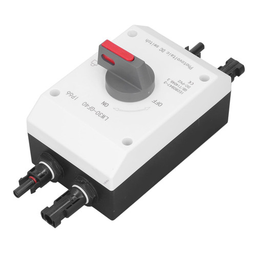 Photovoltaic Isolator Solar Switch 1200V DC 32A 4P Photovoltaic DC Disconnect Switch IP66 Waterproof Insulated Solar Miniature Circuit Breakers (Fuse Proctive)