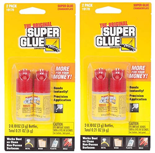 Super Glue Fix-All Adhesive - 4 Tubes - 0.10oz (3g) Each