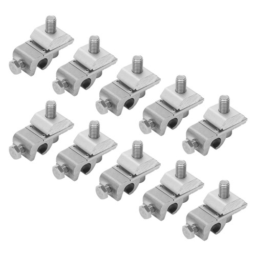10Pcs Solar Mounting System Grounding Clip Kit Solar End Clamp for Solar Panel PV Mounting System Installation
