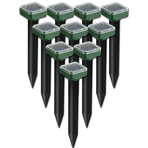 Mole Repellent for Lawns 10 Pack,Snake Repellent for Yard Powerful Mole Killer for Lawns,Mole Repellent Solar Powered,Mole Remover Mole Killer, Rodent Repellent Mole Deterrent Device for Chasing Mole