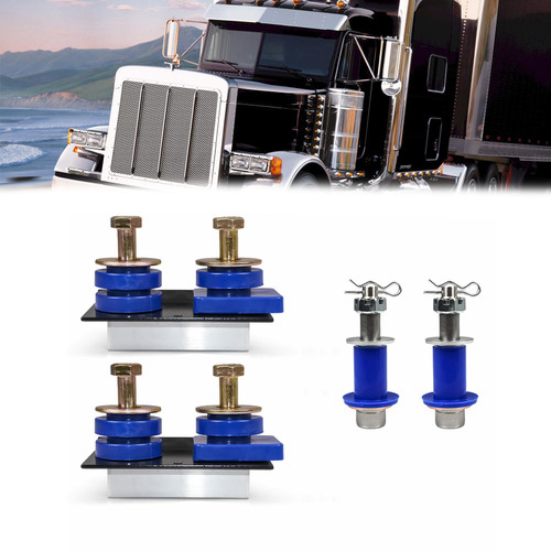 High Soar 13-04154 13-04164 Hood Hinge Pivot Bolt Kit for Peterbilt 357 377 378 379 Engine Hood Bushings Pivot Bushing and Mounting Bolt Set Replace 23-15273 13-04726 13-04727