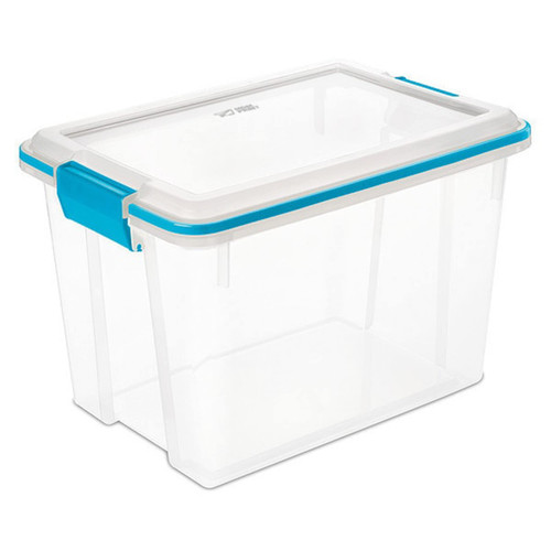 Clear Storage Tote 16 1/8 in x 11 1/4 in x 10 7/8 in H, 1 PK
