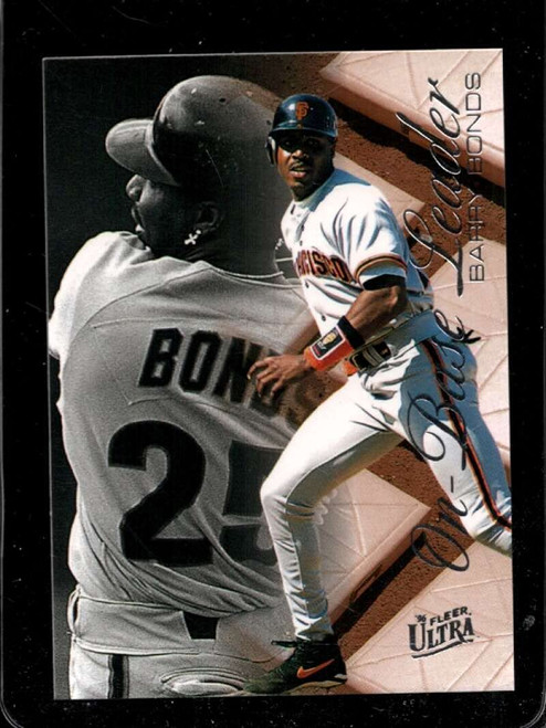 1996 FLEER ULTRA ON BASE LEADERS #2 BARRY BONDS NMMT GIANTS