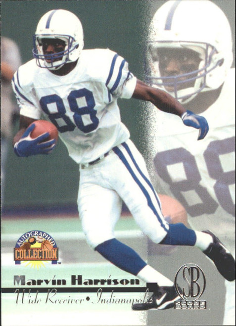 1996-97 Score Board Autographed Collection #30 Marvin Harrison (not actually autographed)