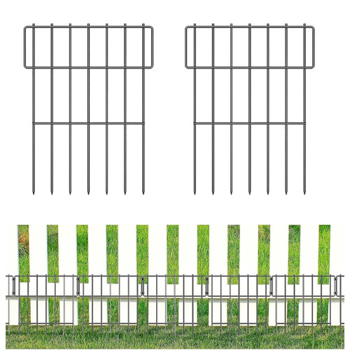 20 Pack Animal Barrier Fence, 16.7 in(H) X 20 Ft(L) Decorative Garden Fencing, Rustproof Metal Wire Garden Border Fence, Dog Rabbits Ground Stakes No Digging Garden Fence for Outdoor. 20 Pack Animal Barrier Fence, 16.7 in(H) X 20 Ft(L) Decorative Garden Fencing, Rustproof Metal Wire Garden Border Fence, Dog Rabbits Ground Stakes No Digging Garden Fence for Outdoor.