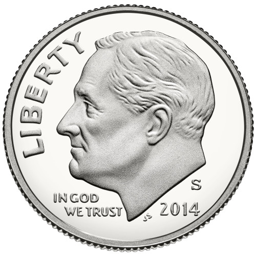 2014-S Proof Silver Roosevelt Dime Ultra Cameo