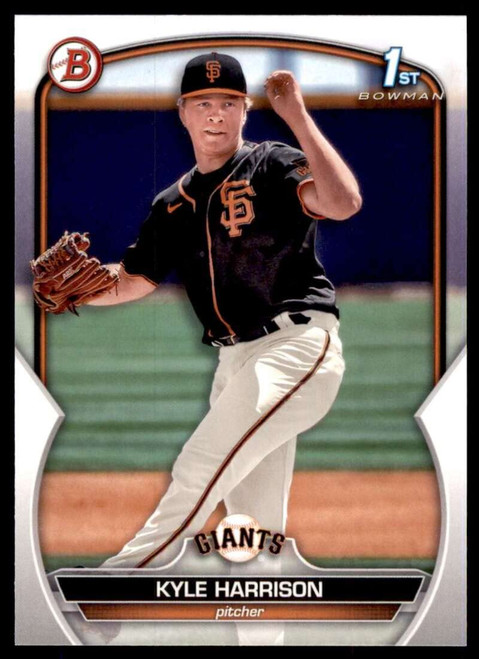 2023 Bowman Prospects #BP-93 Kyle Harrison 1st Bowman San Francisco Giants RC Rookie Baseball Trading Card