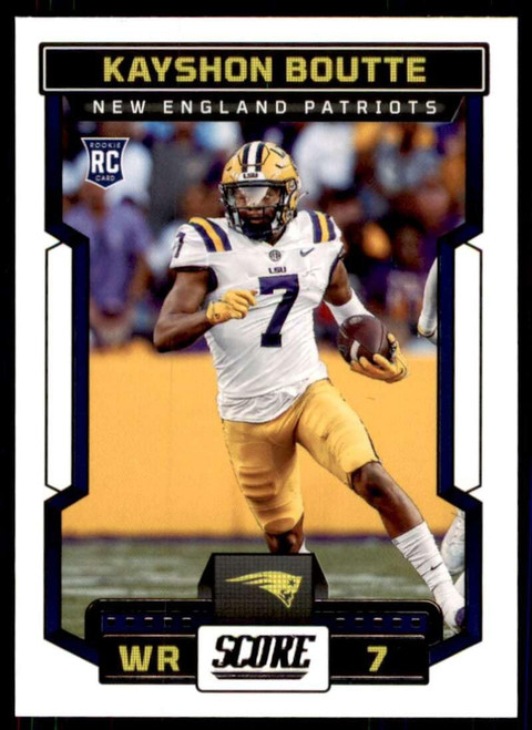 2023 Score #350 Kayshon Boutte RC Rookie New England Patriots NFL Football Trading Card 2023 Score #350 Kayshon Boutte RC Rookie New England Patriots NFL Football Trading Card
