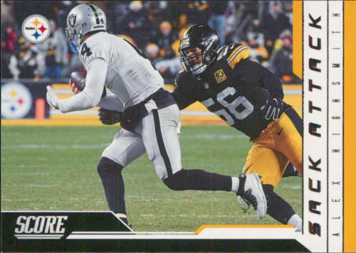 2023 Score Sack Attack #7 Alex Highsmith Pittsburgh Steelers NFL Football Trading Card
