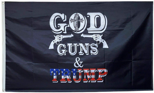 God Guns & Trump Flag 2nd Amendment 3' X 5' Flag