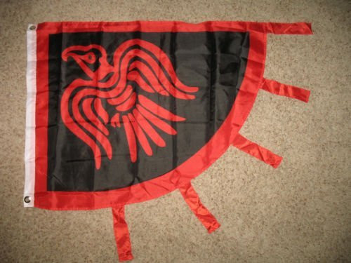 3'X4' Ft Viking Flag Red And Black Norseman 3X4 Flag Banner Grommets