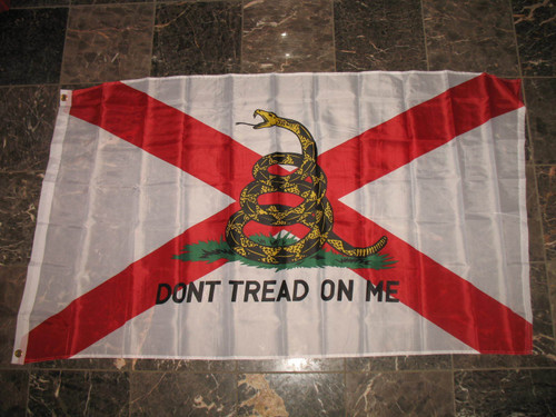 3x5 Gadsden Don't Tread On Me Florida State Flag 3'x5' Banner