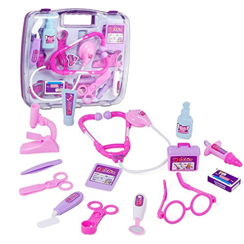 Doctor Toys Set, Simulation Medicine Box Doctor Nurse Medical Kit With Carry Case Pretend Play Set for Kids Child Care Box