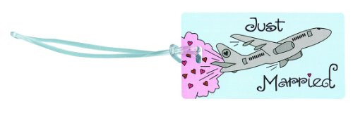 Hortense B. Hewitt Wedding Accessories Luggage Tag, Just Married