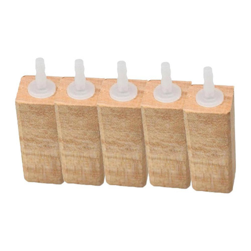 SARDFXUL 5pcs Aquarium Natural Wooden Air Bubble Stone Diffuser Increasing Wood Air Stone for Fish Tanks Pond Smooth