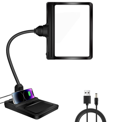 5X Large Magnifying Glass with Light and Stand, 36 LED Flexible Gooseneck Magnifying Desk Lamp, Lighted Detachable Large Page Magnifier for Reading, Sewing, Crafts, Painting, DIY & Close Work 5X Large Magnifying Glass with Light and Stand, 36 LED Flexible Gooseneck Magnifying Desk Lamp, Lighted Detachable Large Page Magnifier for Reading, Sewing, Crafts, Painting, DIY & Close Work