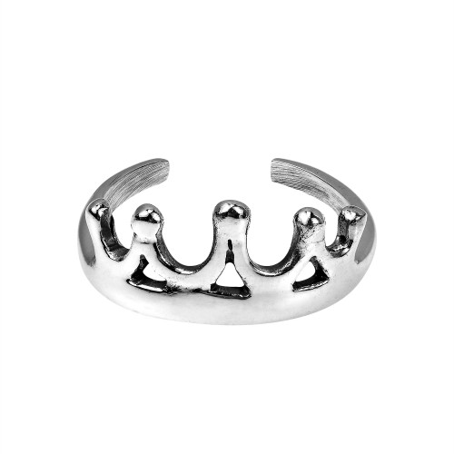 AeraVida Royal Princess Crown .925 Sterling Silver Toe Ring or Pinky Ring | Adjustable Crown Sterling Silver Toe Ring | Crown Shape Pinky Ring for Women | Silver Toe Ring Jewelry Gifts AeraVida Royal Princess Crown .925 Sterling Silver Toe Ring or Pinky Ring | Adjustable Crown Sterling Silver Toe Ring | Crown Shape Pinky Ring for Women | Silver Toe Ring Jewelry Gifts