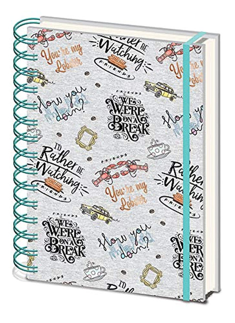 A5 Spiral Notebook - Friends (Marl)