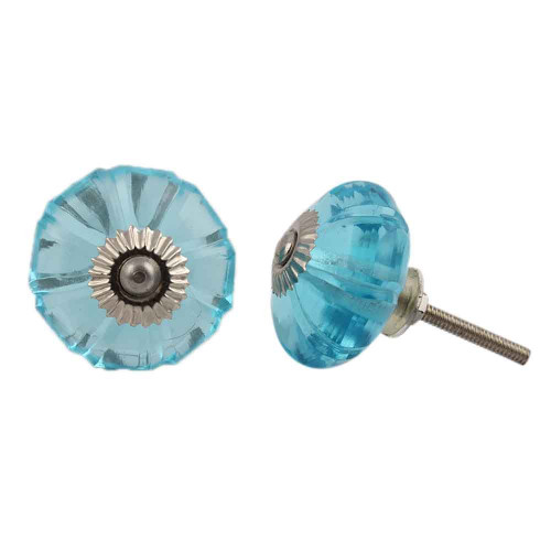 Indian Shelf 10 Pieces Bulk Cabinet Pulls | Marigold Flower Cupboard Knobs | Multicolor Bulk Cabinet Knobs | Glass Cute Drawer Knobs | Decorative Dresser Knobs | Western Cabinet Knobs and Pulls