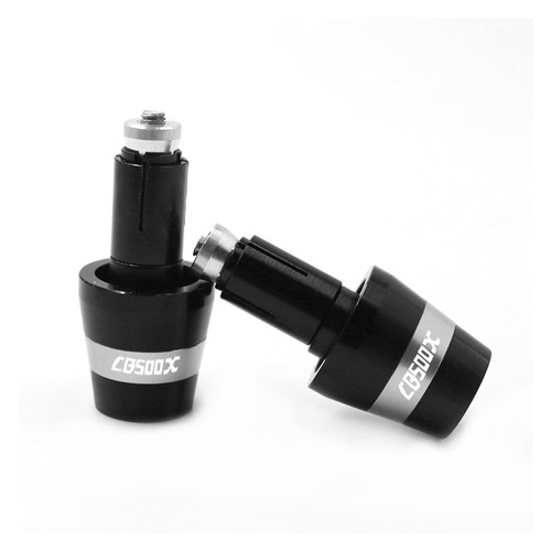Motorcycle Handlebar Handle Grips 7/8" 22MM Heavy Bar End Cap Weight Slider Plug for HON@DA CB500X CB500 X CB 500X Grips Bar Ends (Color : Silver, Size : 7/8" 22mm)
