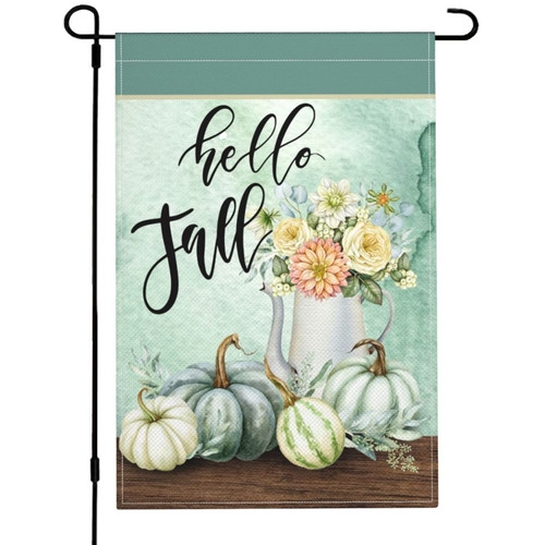 Fall Garden Flag 12x18 Double Sided fall decor Pumpkin Autumn Garden Flag Thanksgiving Seasonal Linen Yard decorations for home farmhouse Fall Garden Flag 12x18 Double Sided fall decor Pumpkin Autumn Garden Flag Thanksgiving Seasonal Linen Yard decorations for home farmhouse