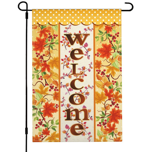 Fall Garden Flag 12x18 Double Sided Fall Leaves Decor Autumn Garden Flag Thanksgiving Seasonal Linen Yard Decorations for Home Farmhouse Fall Garden Flag 12x18 Double Sided Fall Leaves Decor Autumn Garden Flag Thanksgiving Seasonal Linen Yard Decorations for Home Farmhouse