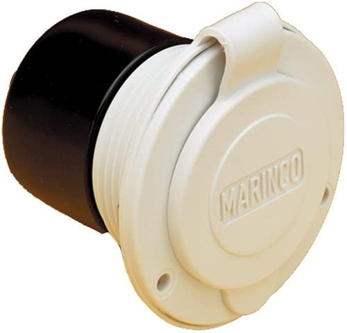 Afi (Guest/Marinco) 150Bbiw 15A On-Board Charger Inlet-Wht