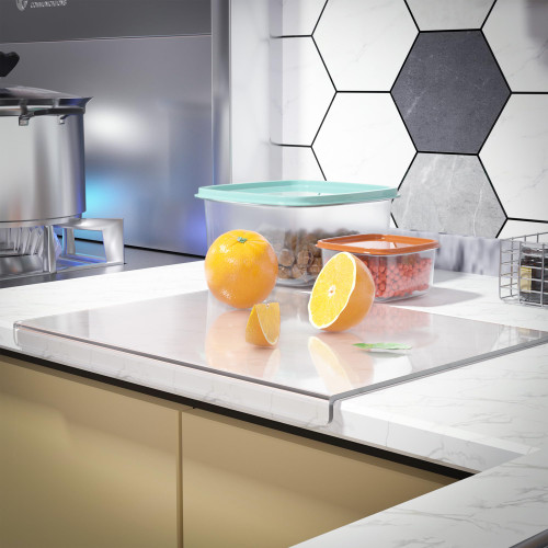 Acrylic Cutting Boards for Kitchen Counter,Clear Acrylic Cutting Board with Counter Lip?17x13 in?