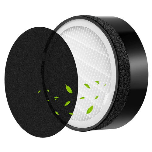 LV-H132 Replacement Filter Compatible with LEVOIT LV-H132 Air Purifier Filter, 3-in-1 Nylon Pre-Filter, H13 True HEPA Replacement Air Filter, Activated Carbon Filtration System, Part # LV-H132-RF