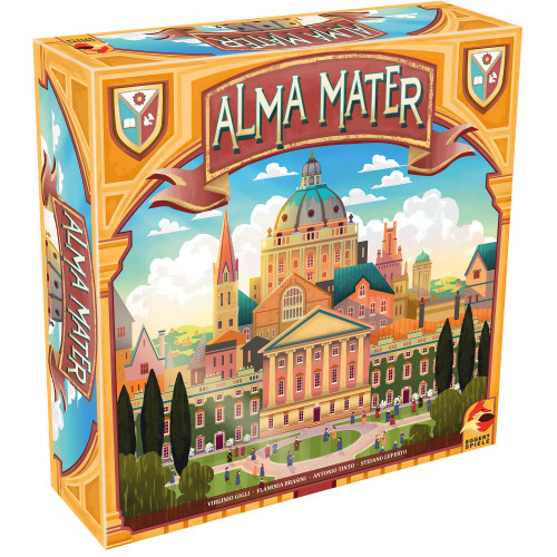 Alma Mater Board Game | Competitive Renaissance Themed Worker Placement Game | Strategy Game for Adults and Kids | Ages 14+ | 2-4 Players | Average Playtime 90-150 Minutes | Made by Eggertspiele