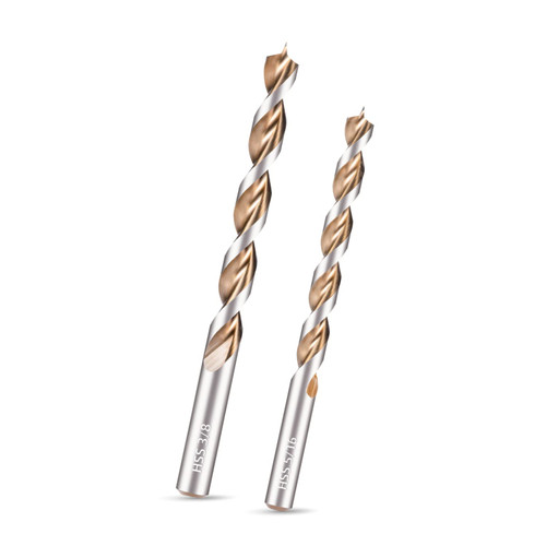 Amoolo 5/16"-3/8" Brad Point Wood Drill Bits(2pcs), HSS Woodworking Drill Bit Set for Wood