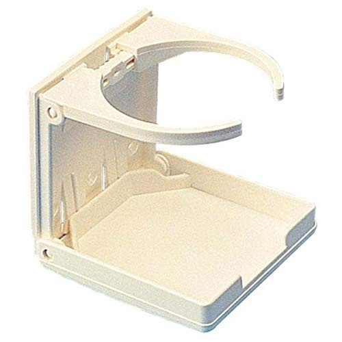 AMRS-588221-1 Sea Dog Abs Adjustable Folding Drink Holder - White