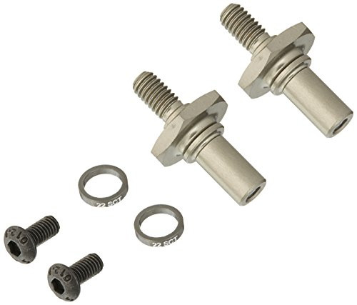 Team Losi Racing Front Axle Set Aluminum, 12mm Hex: 22SCT 3.0
