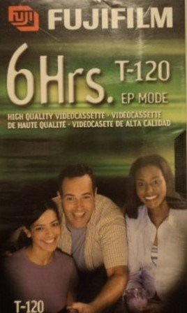Fujifilm VHS Videocassette 6 Hrs. T-120 EP Mode (2 Pack)
