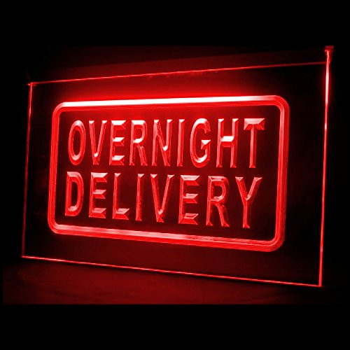 110108 Overnight Delivery 24 Hours Take Away Display LED Light Neon Sign
