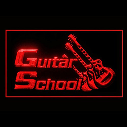140122 Classical Guitar Lesson Band Guitar School Display LED Light Neon Sign