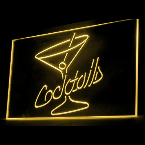 170028 Cocktails Rum Wine Sucrose Spirits Open Pub Display LED Light Neon Sign
