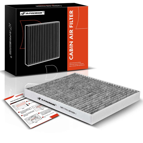 A-Premium Cabin Air Filter with Activated Carbon Compatible with Ford & Lincoln Models - Explorer 2011-2019, Flex 2010-2019, Taurus 2009-2019, MKS 2010-2016, MKT 2010-2019 - Replace# CF11176