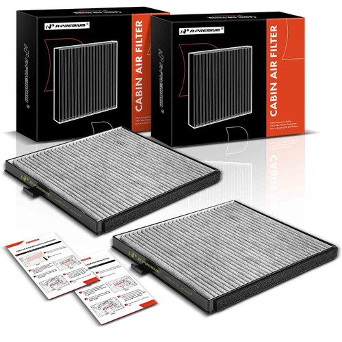 A-Premium 2-PC Cabin Air Filter with Activated Carbon Compatible with Honda Pilot 2003-2008, Odyssey 1999-2004 & Acura MDX 2001-2006, 3.5L, Replace# 80290S0XA01, WCAF1770