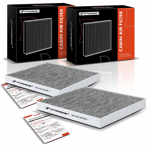 A-Premium 2-PC Cabin Air Filter with Activated Carbon Compatible with Jeep Grand Cherokee 2011-2021, Grand Cherokee WK 2022-2022 & Dodge Durango 2011-2022, Replace# 68079487AA