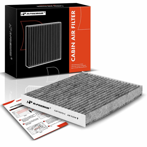A-Premium Cabin Air Filter with Activated Carbon Compatible with Ford Mustang 2005-2014, Replace# 4R3Z19N619AA