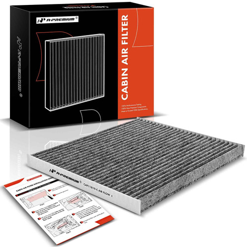 A-Premium Cabin Air Filter w/Activated Carbon Compatible with Chevy, GMC, Hyundai, Kia & Saturn - Captiva Sport, Equinox, Terrain, Azera, Santa Fe, Sonata, Cadenza, Optima, Sedona, Vue - # CF11819