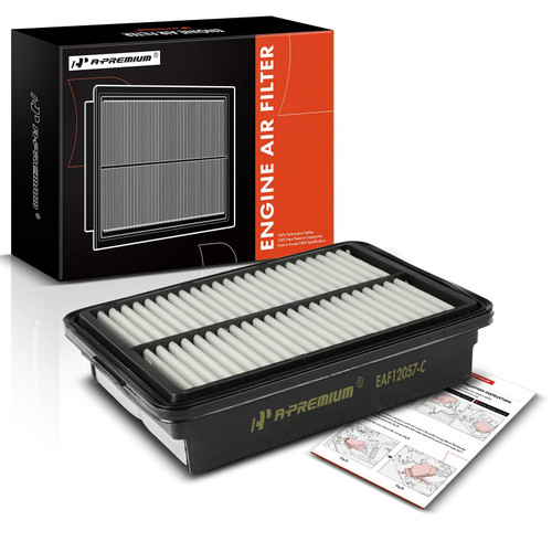 A-Premium Engine Air Filter Compatible with Hyundai Elantra(17-20), Kona(18-23) & Kia Forte(19-23), Forte5(20-23), Soul(20-23) - 1.4L 1.6L 2.0L - Replace# CA12057