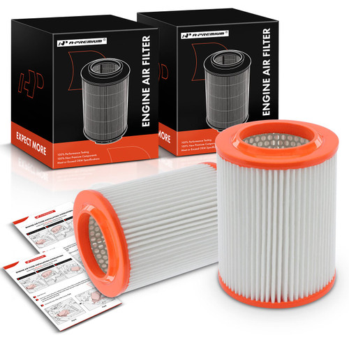 A-Premium 2-PC Engine Air Filter Compatible with Honda Civic 2002-2005, CR-V CRV 2002-2006, Element 2003-2006 & Acura CSX 2006-2006, RSX 2002-2006, 2.0L 2.4L